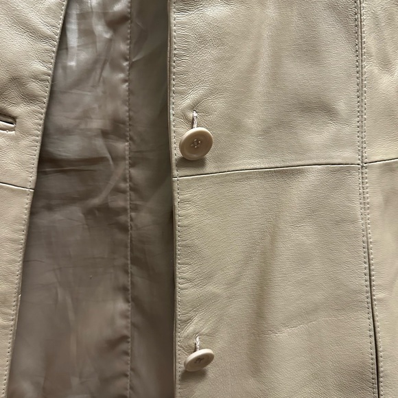 Tan Leather Jacket - Picture 3 of 3